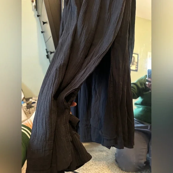 Free People Black Oasis Midi Dress - Picture 4 of 14